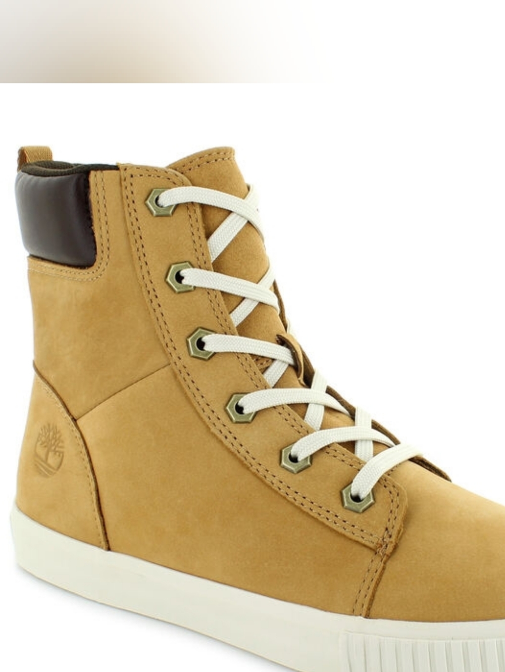 Timberland Wheat Leather High-Top Skyla Shoes